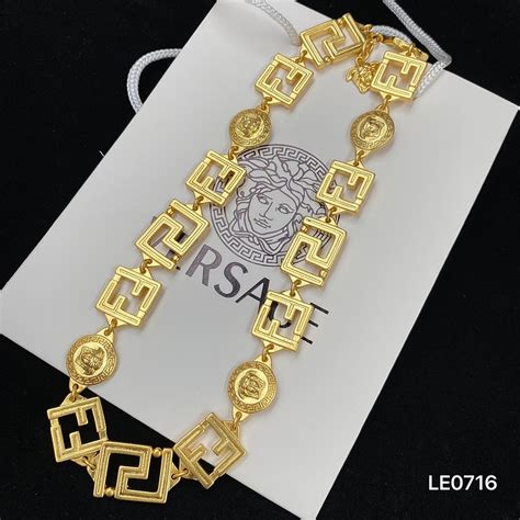 versace necklace fake|Versace necklaces for sale.